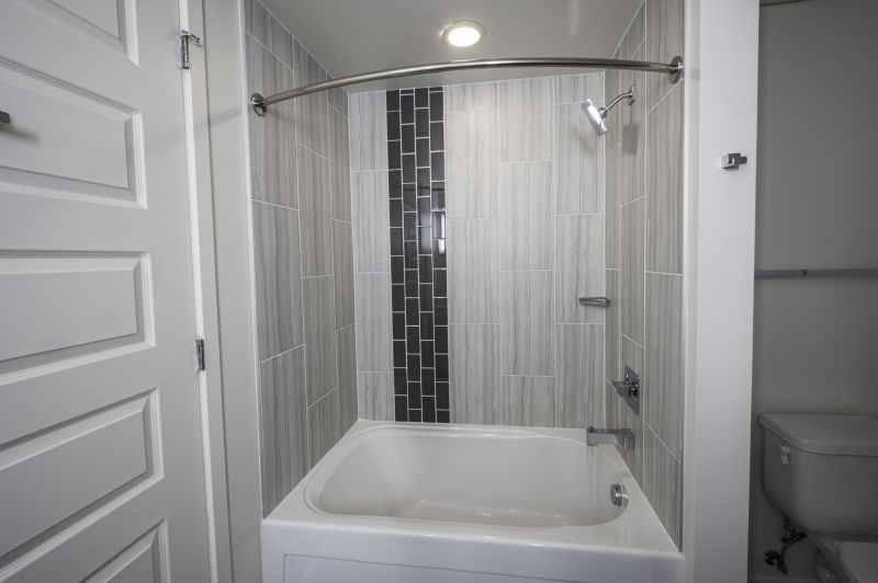 Finished Custom Shower and Tub Area
